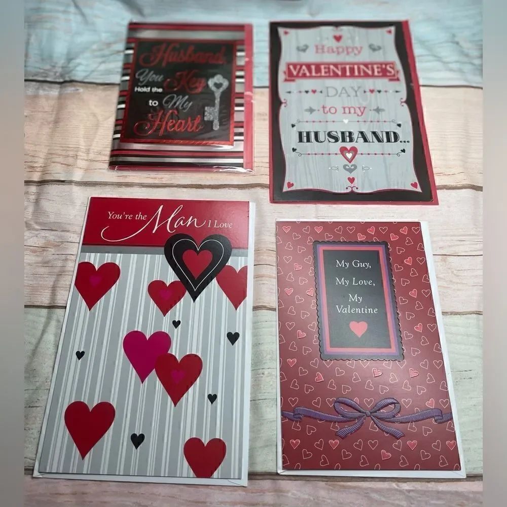 ❤️🥰❤️ NEW Valentine’s Day Cards to My Husband, My Guy, The Man I Love NWT En…